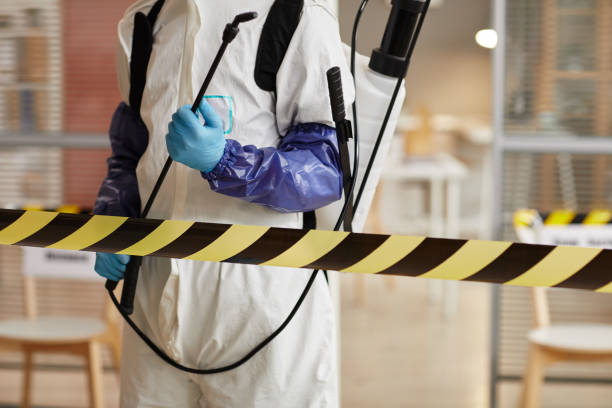Professional Biohazard Cleanup technician working in New Durham, NH